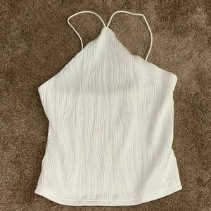 SHEIN White Textured Camisole Top